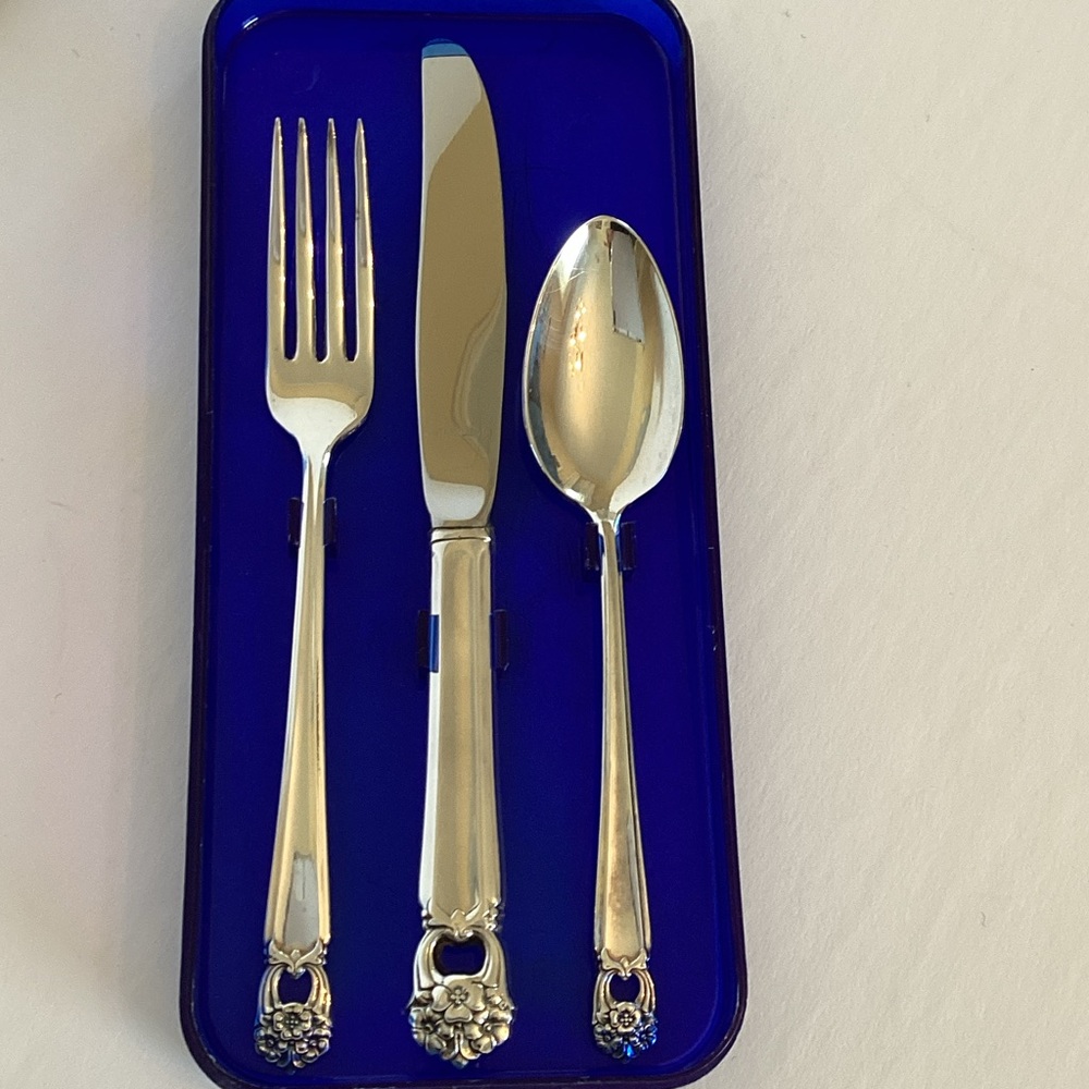 Elegant Silverplate Cutlery Set for children-Eternally Yours